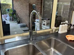 New kitchen mixer over a double sink in Barden Ridge
