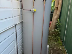 New Rheem 315L electric hot water system installed at a Caringbah home