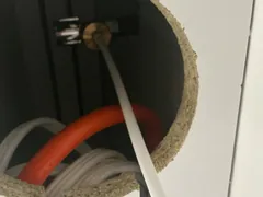 Fridge water line connected to the outlet in a Caringbah unit