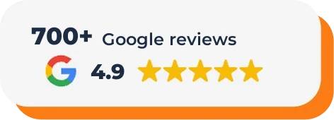 4.9 stars from 700+ Google reviews