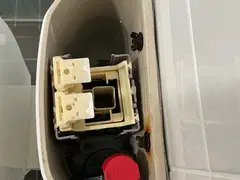 New inlet valve fitted inside a toilet cistern in Gymea