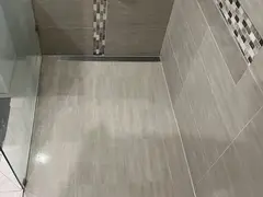 Shower recess after resealing in a Heathcote home