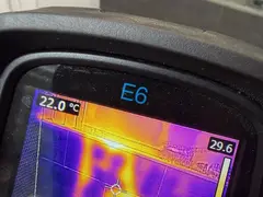 Thermal camera showing damp in a ceiling in Kirrawee