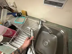 New mixer tap in a staff kitchen in Miranda