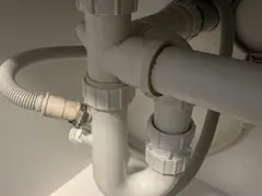 New sink trap with a dishwasher waste connection in Sutherland